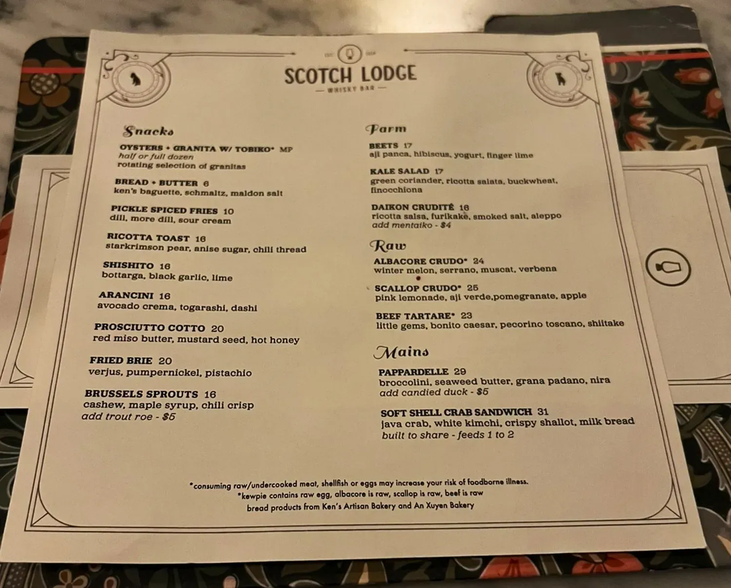 Menu 3