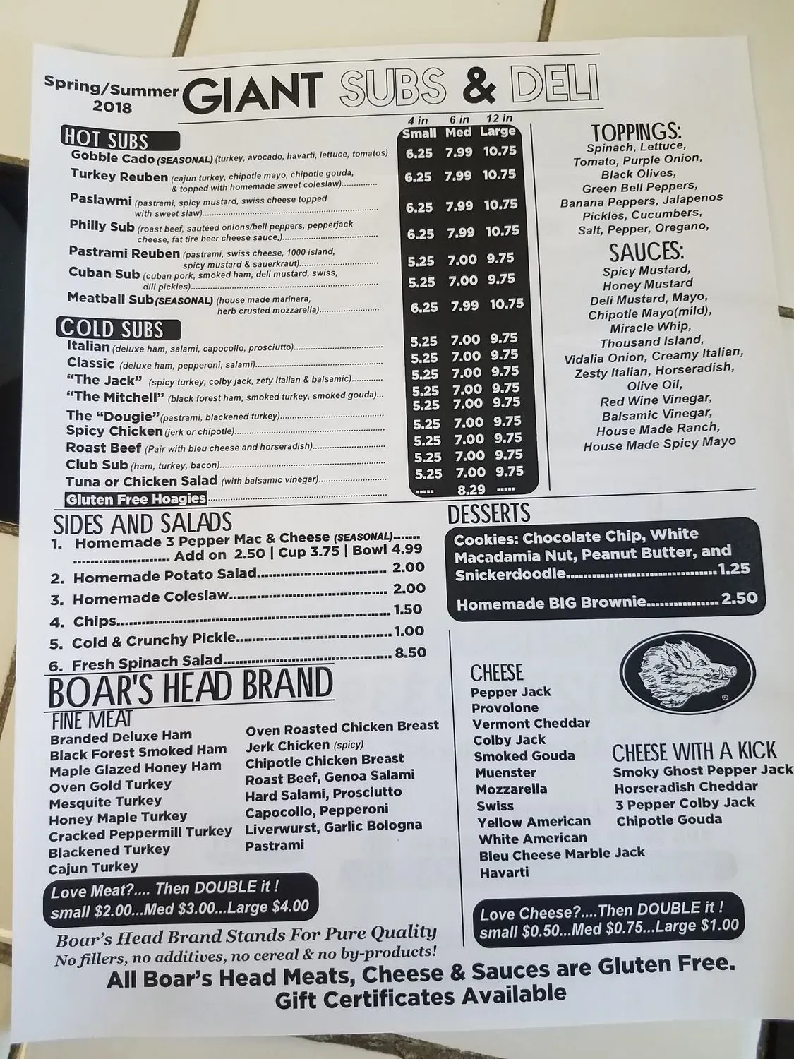 Menu 4