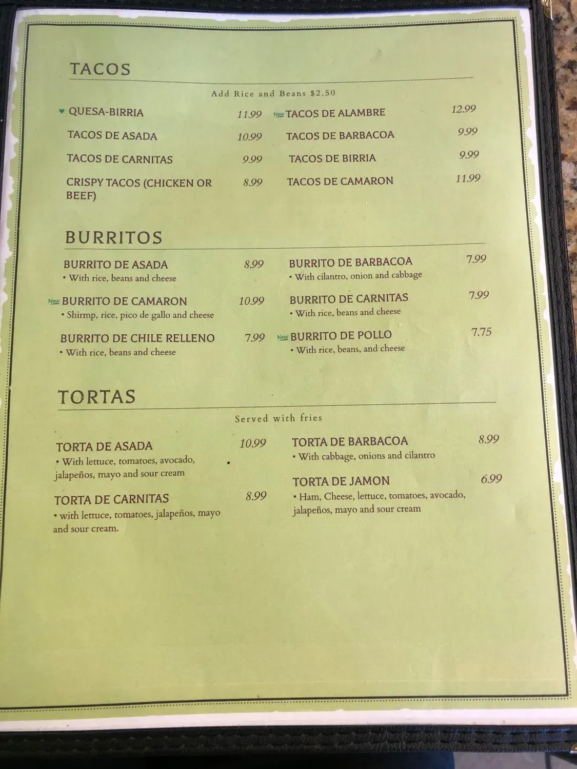 Menu 6