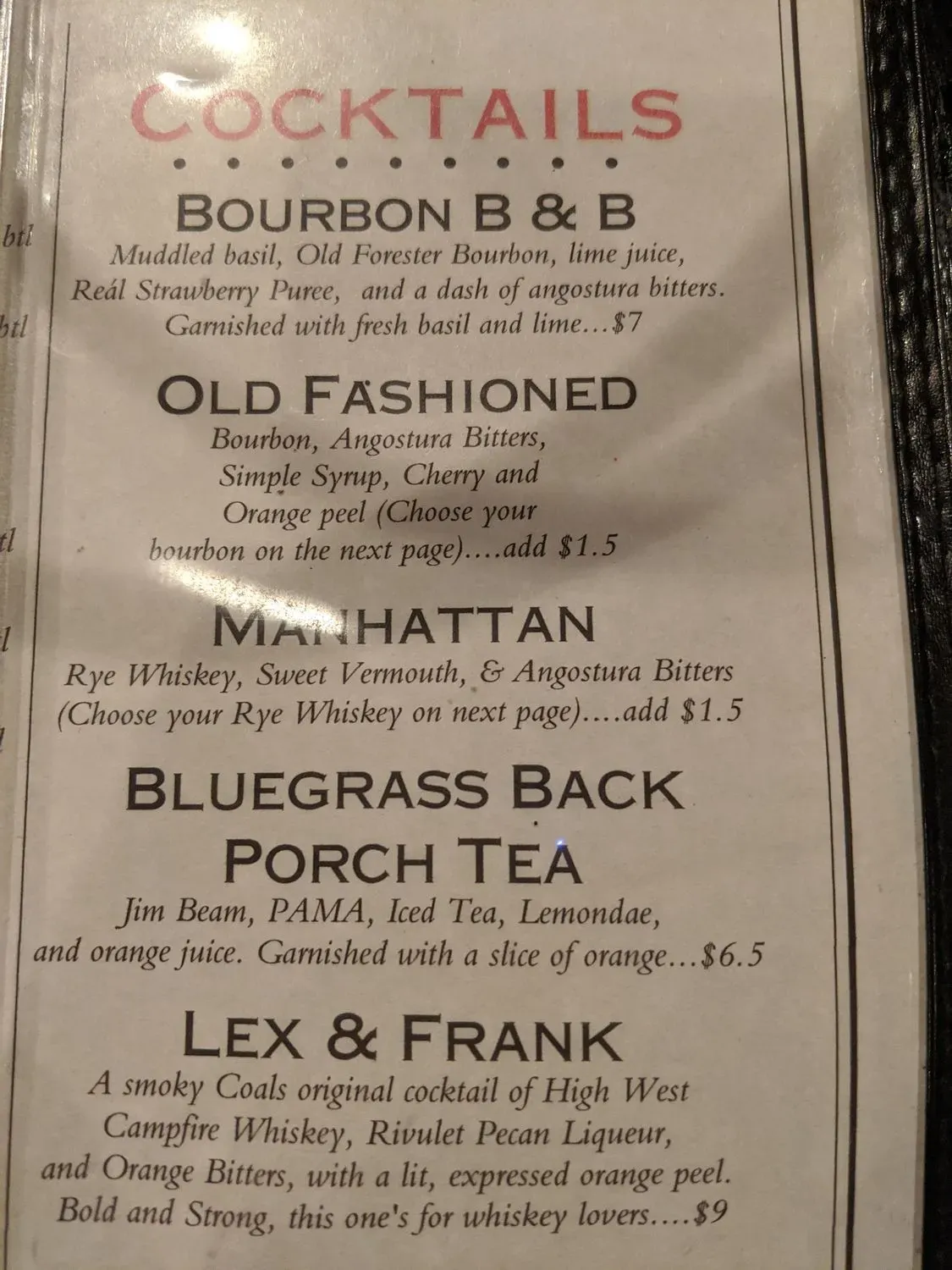 Menu 5