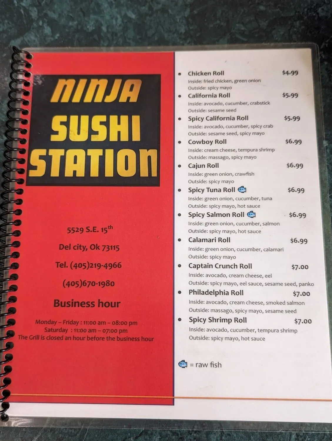 Menu 6