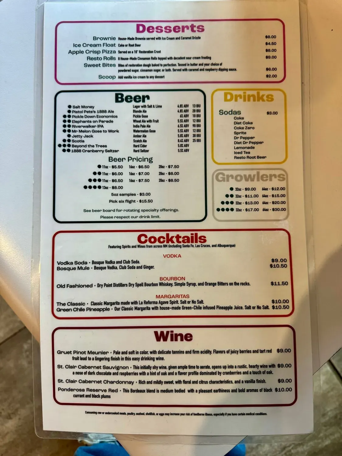 Menu 4