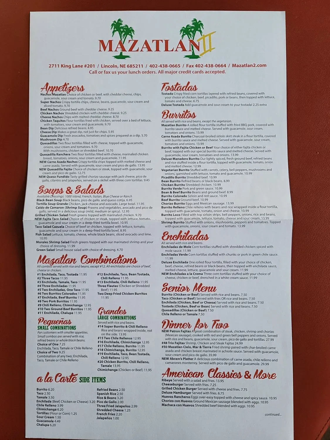 Menu 1