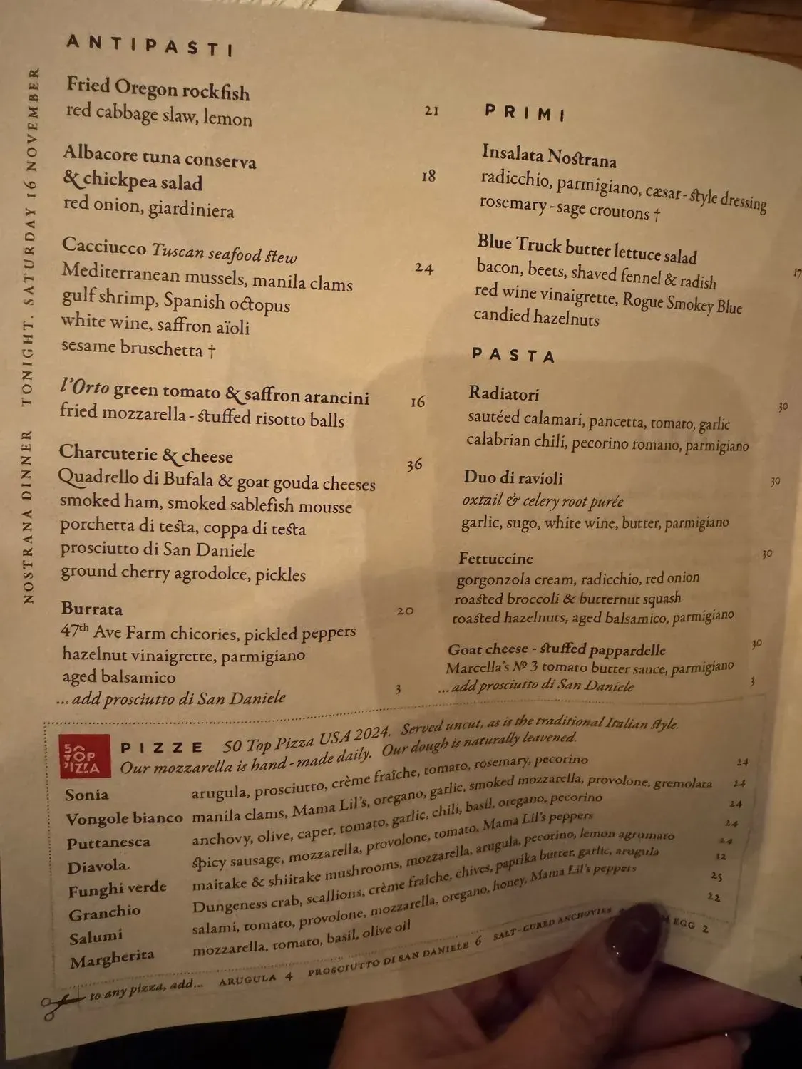 Menu 5