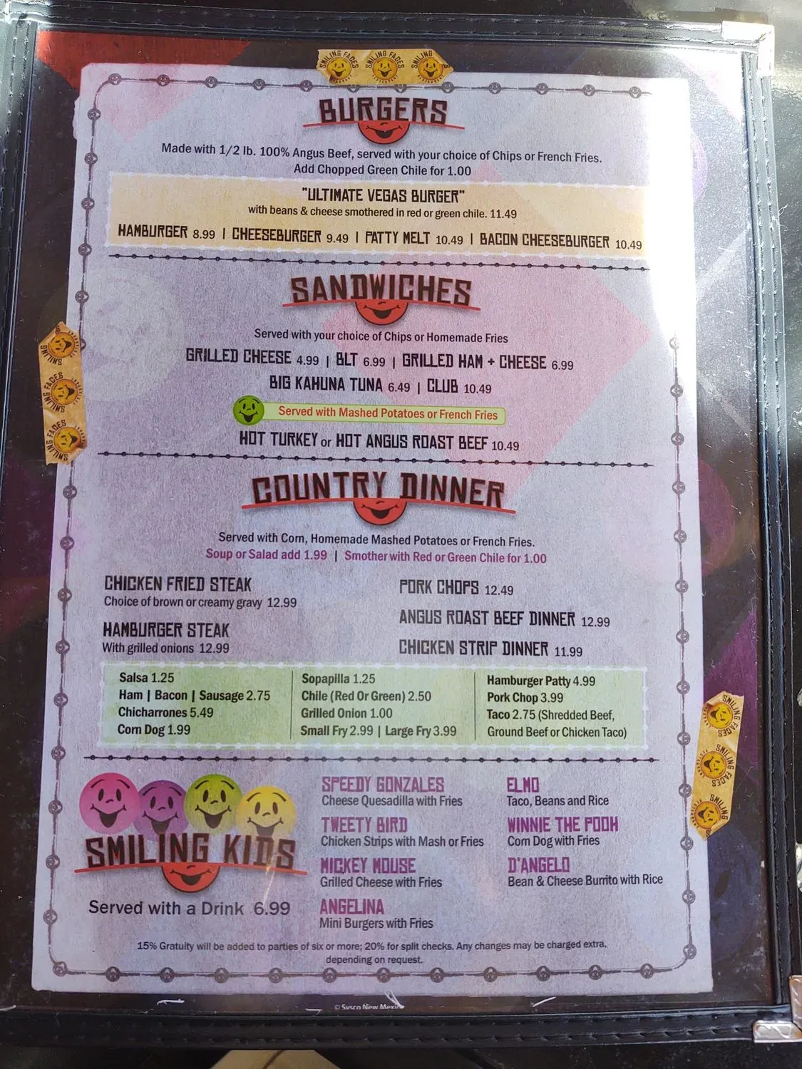 Menu 5