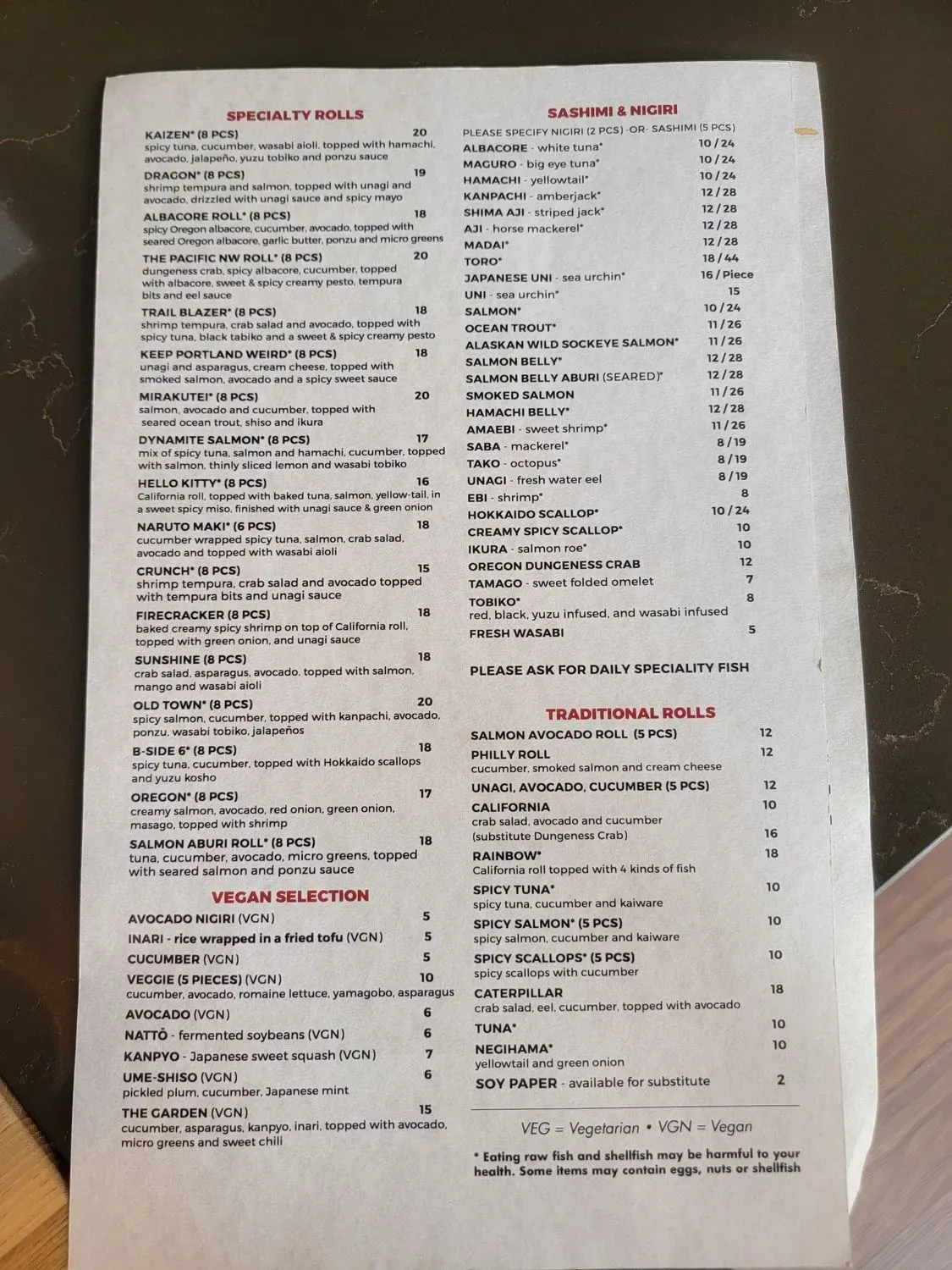 Menu 4