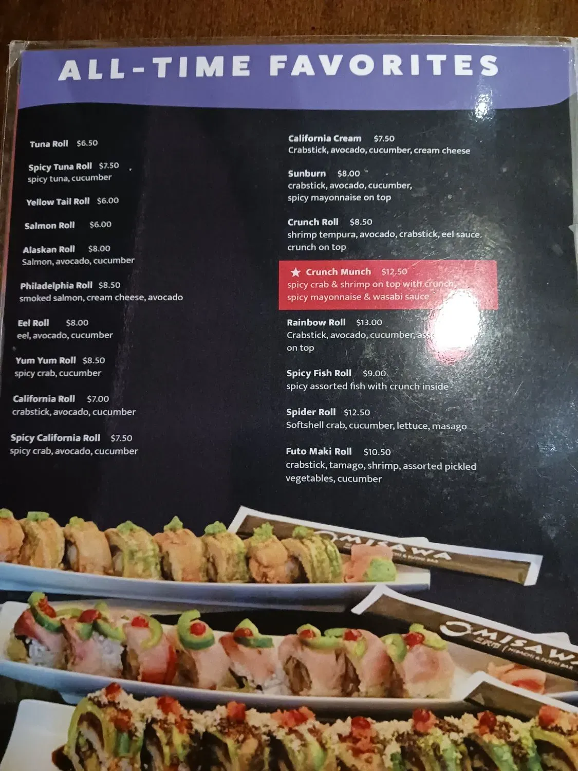 Menu 5