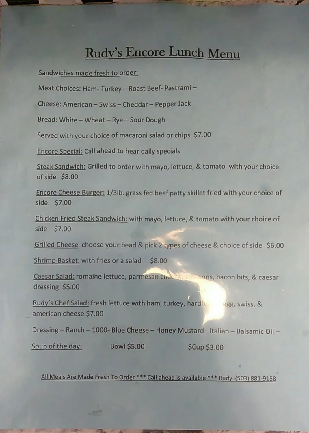 Menu 2