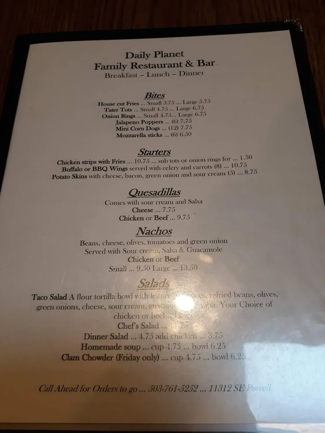 Menu 5