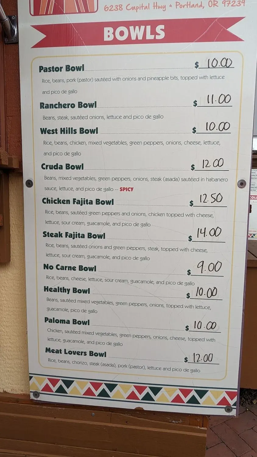 Menu 5