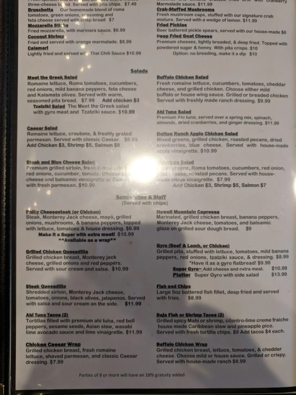 Menu 5