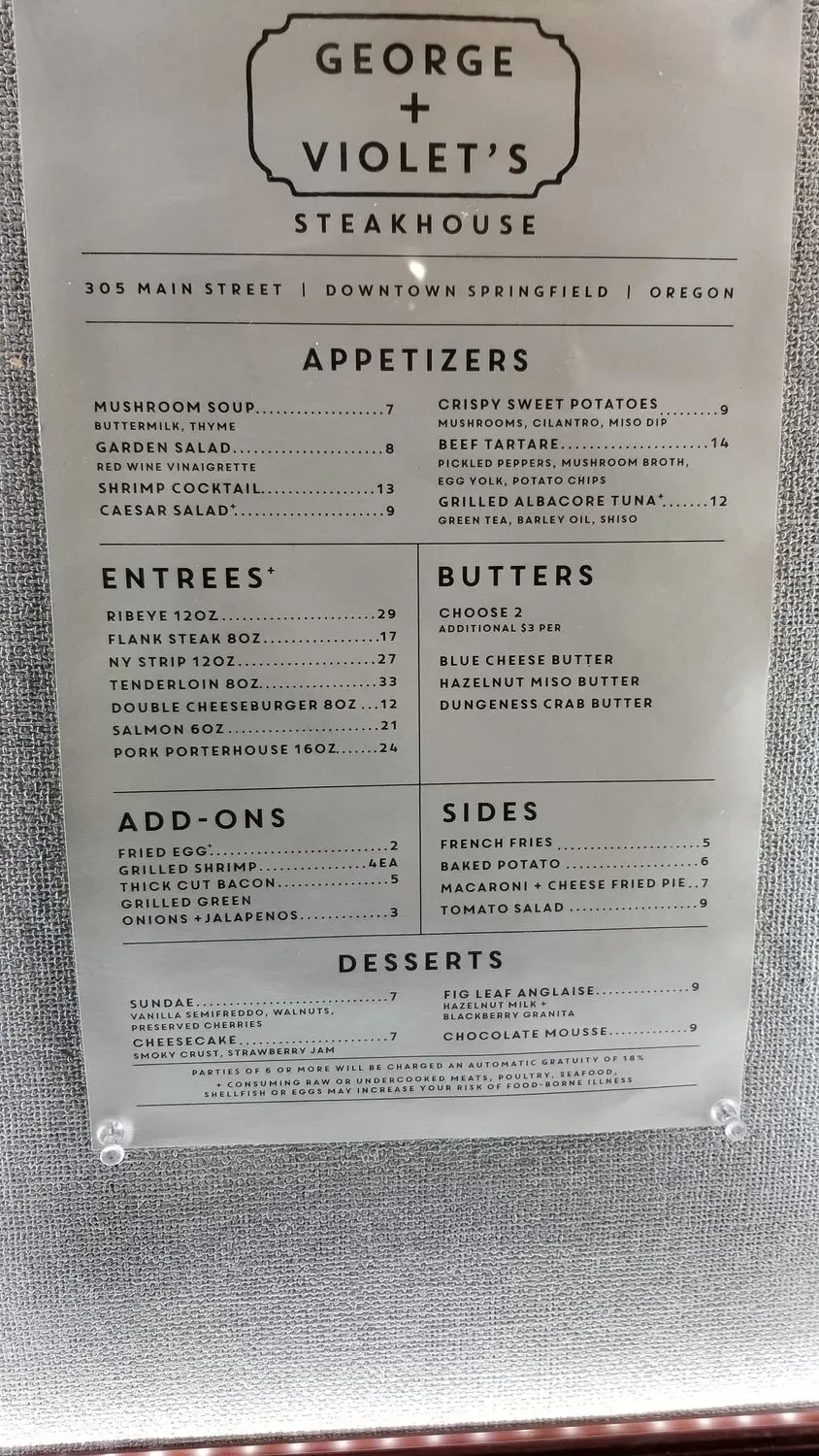 Menu 5