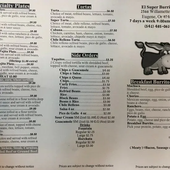 Menu 1