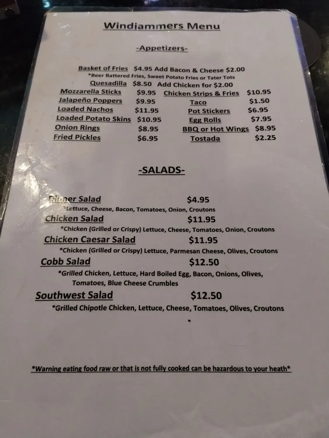 Menu 2