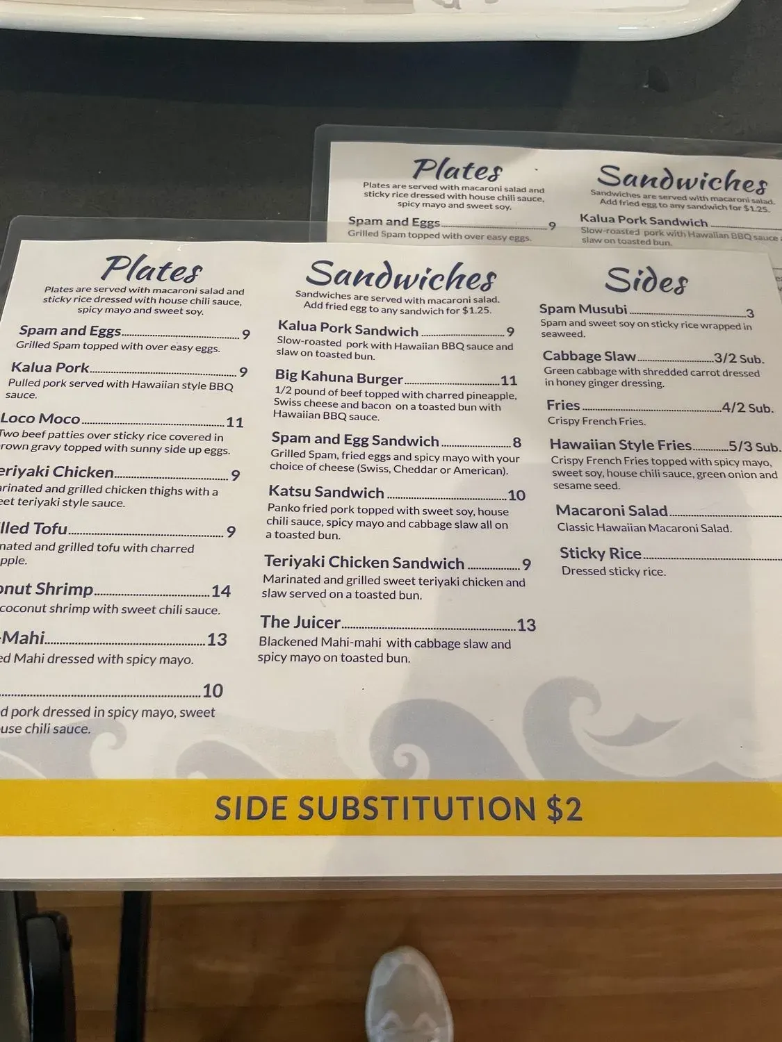 Menu 5