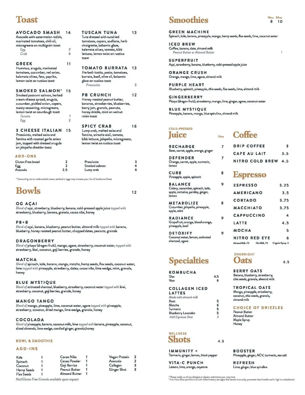 Menu 1