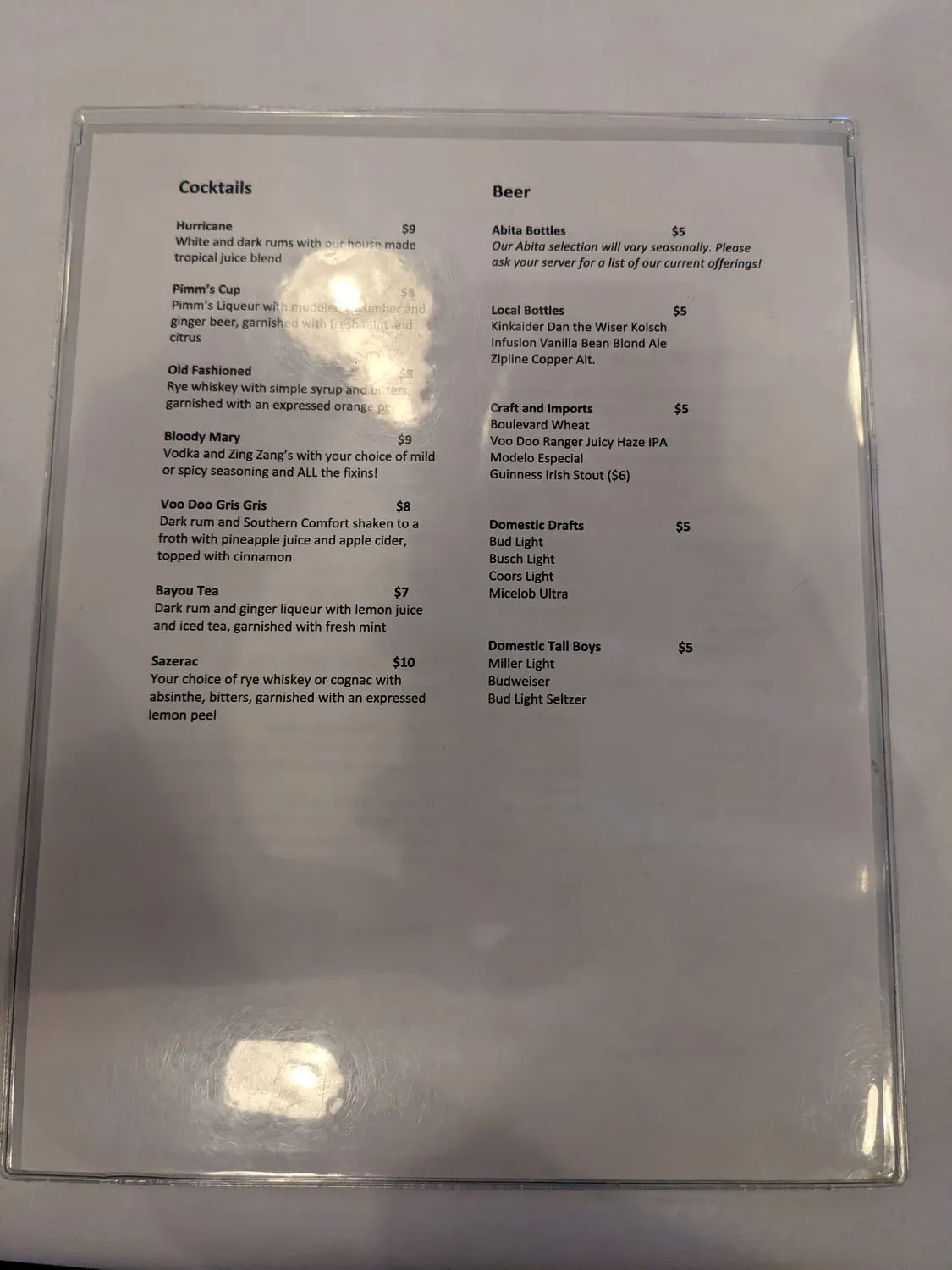 Menu 3