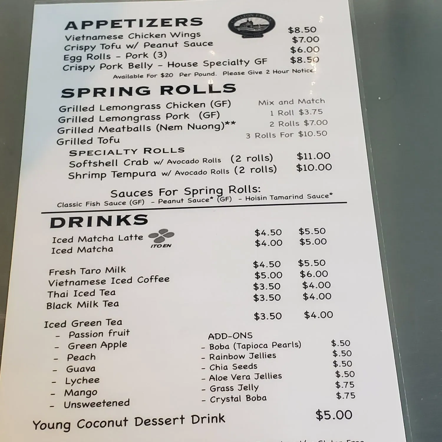 Menu 2