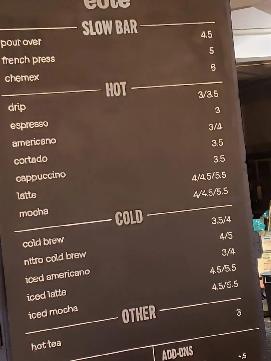 Menu 5