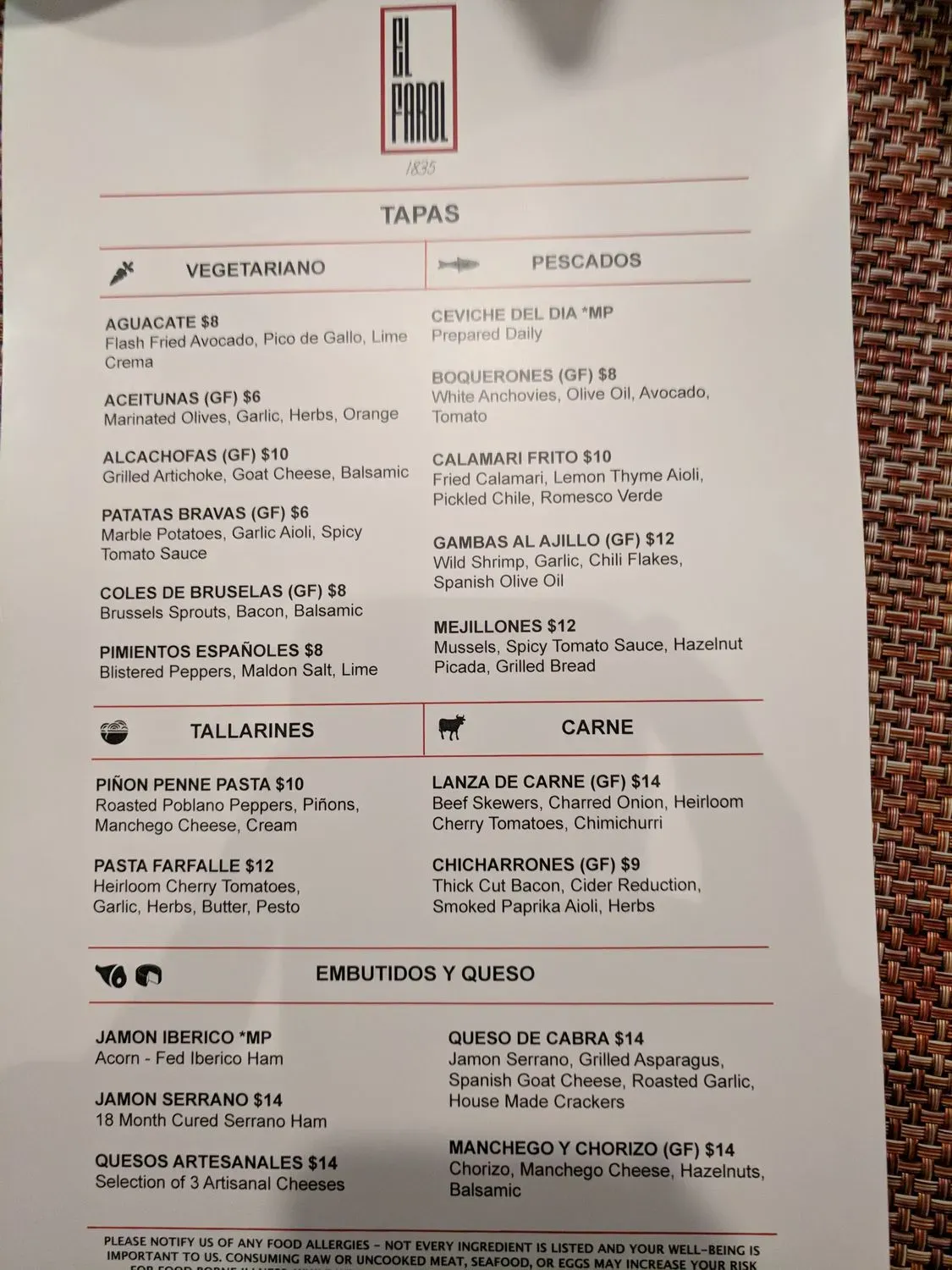 Menu 5