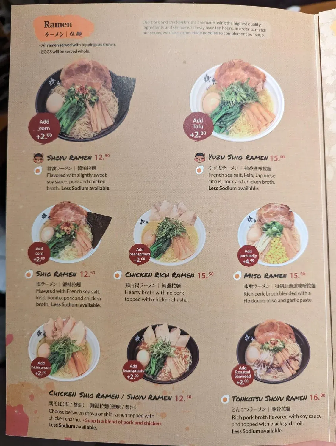 Menu 5