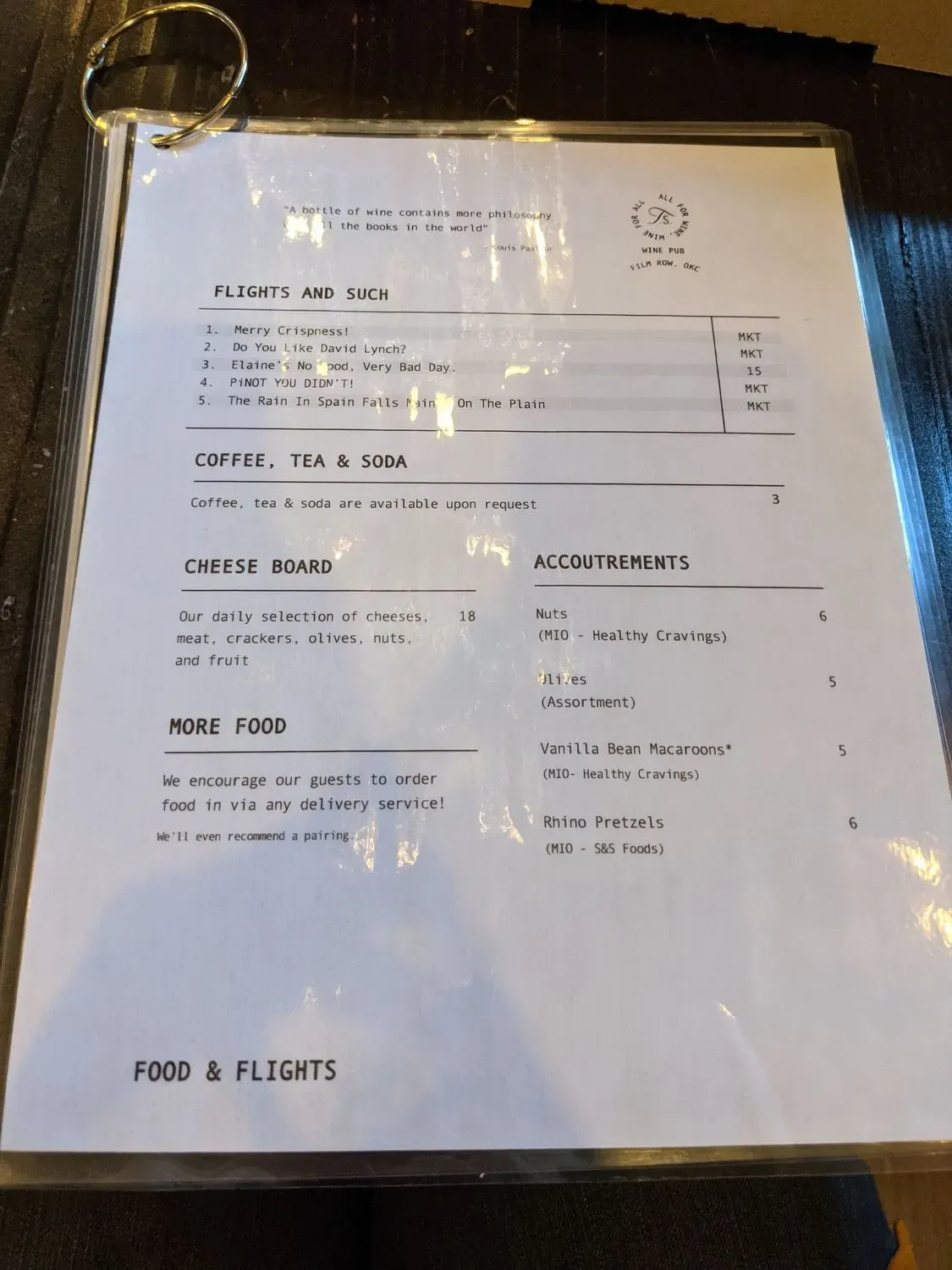 Menu 5