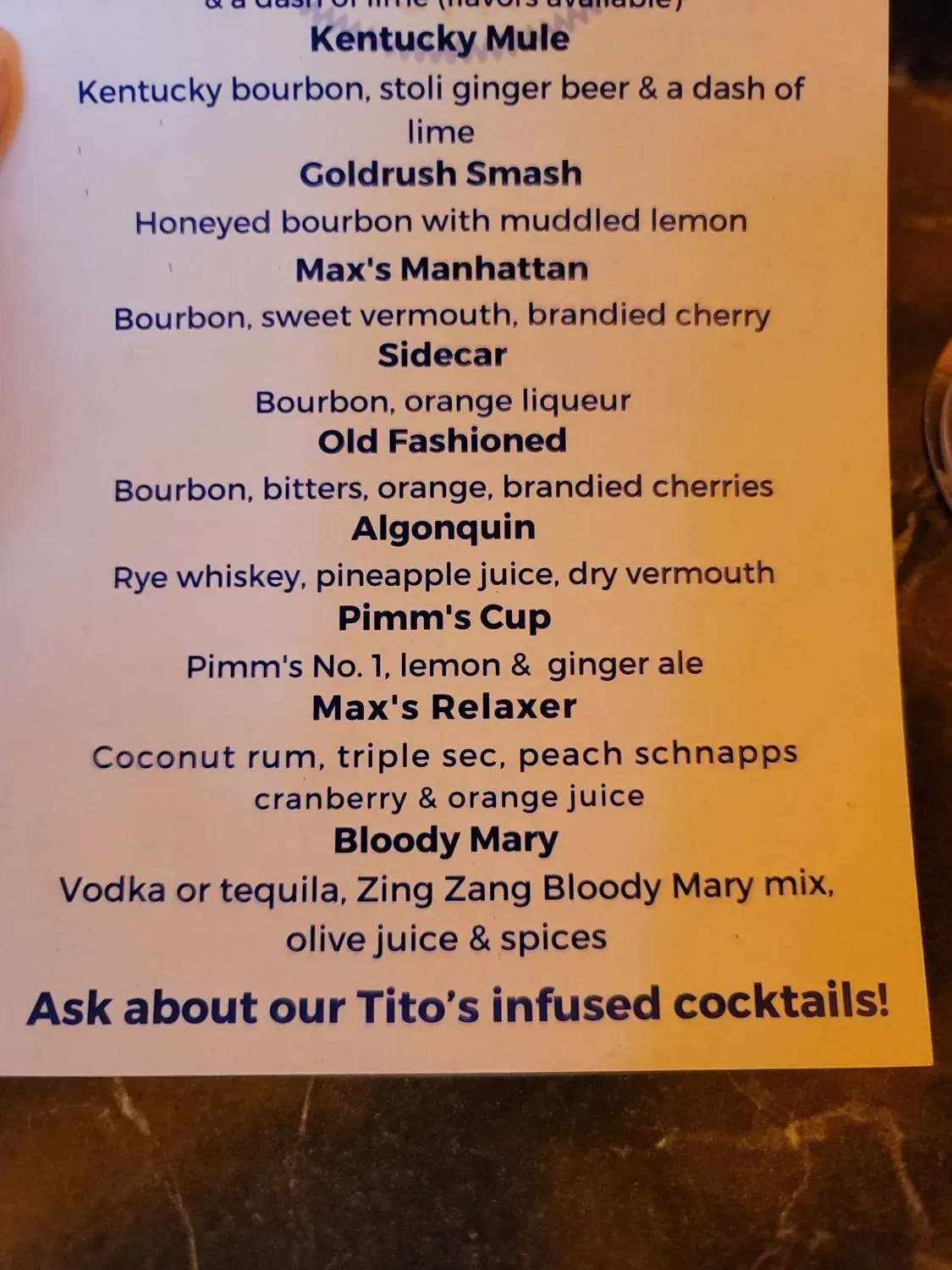 Menu 2