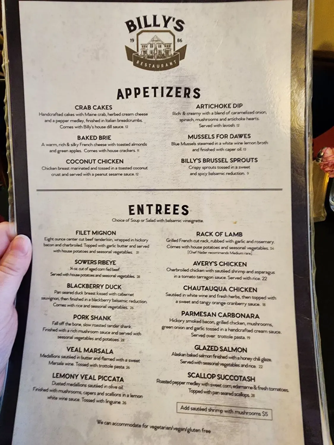 Menu 1