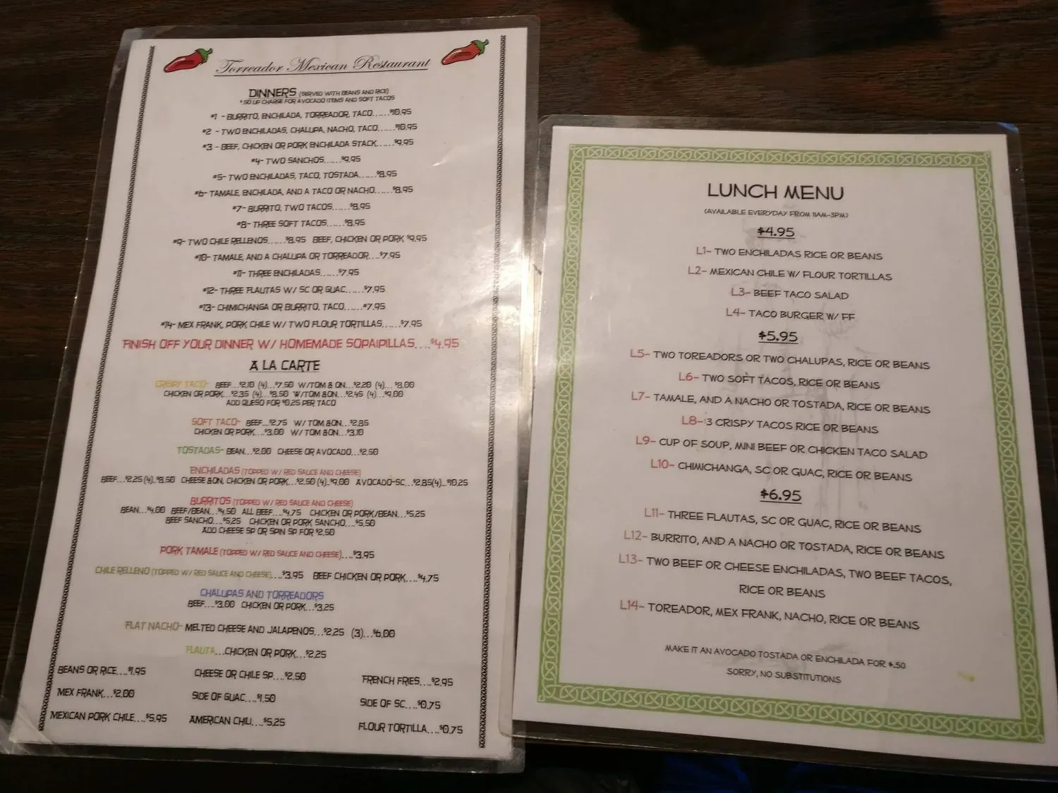 Menu 2