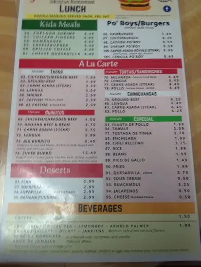 Menu 5