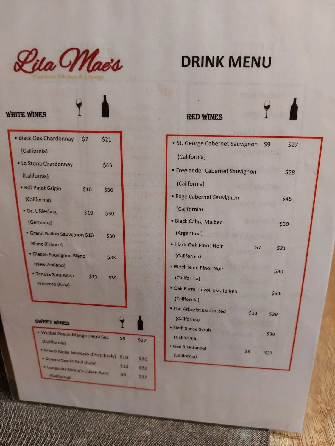 Menu 5