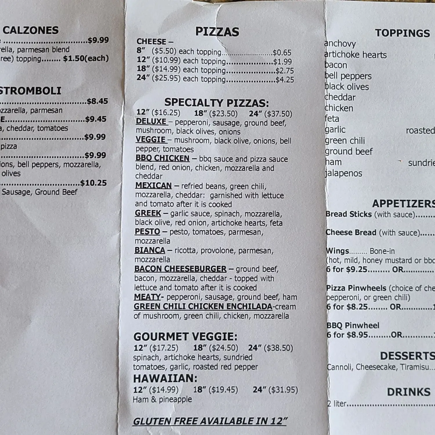 Menu 1