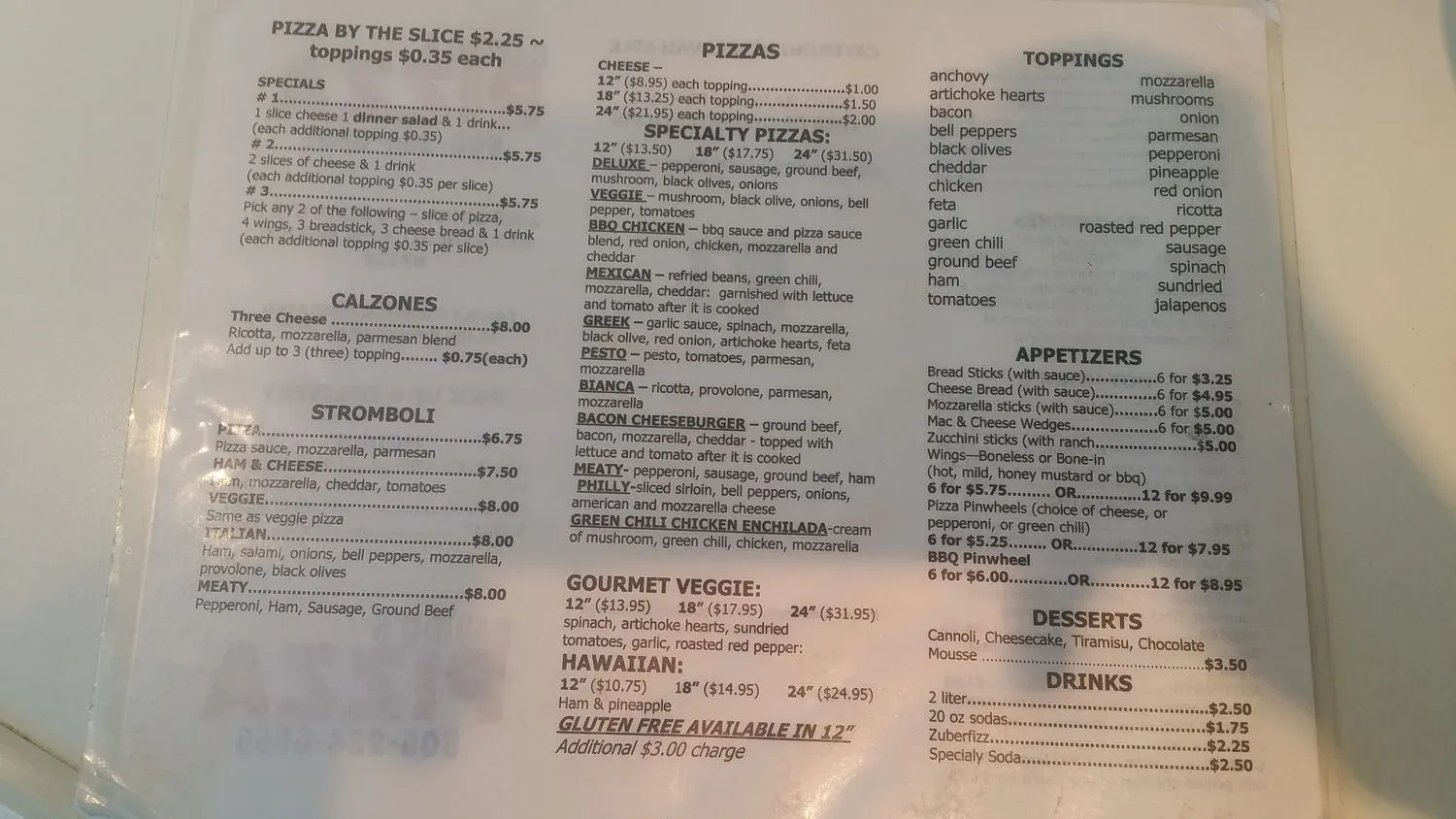 Menu 5