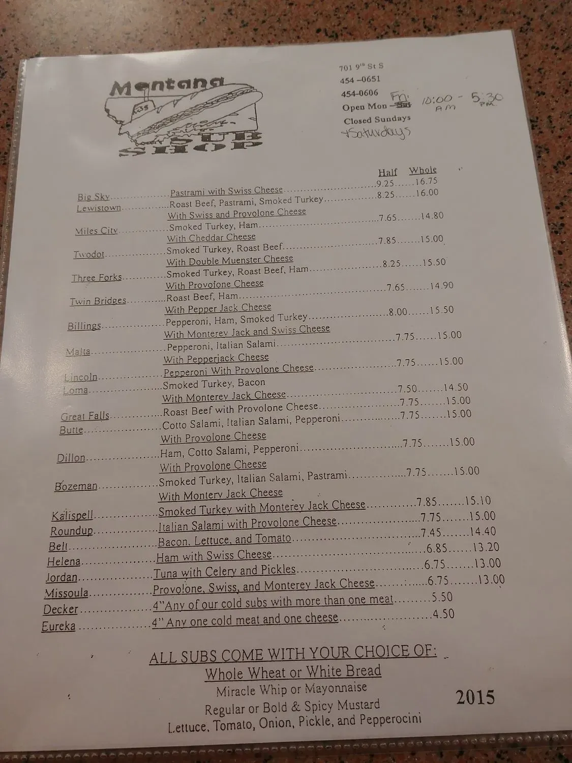 Menu 3