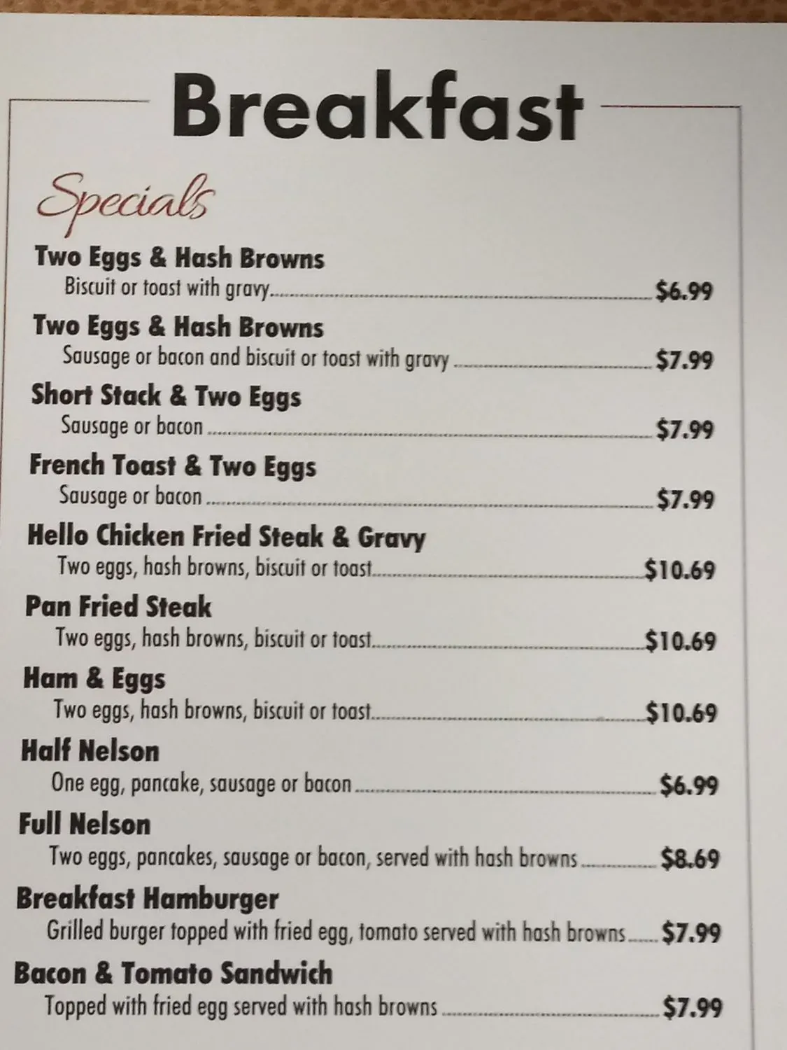 Menu 1