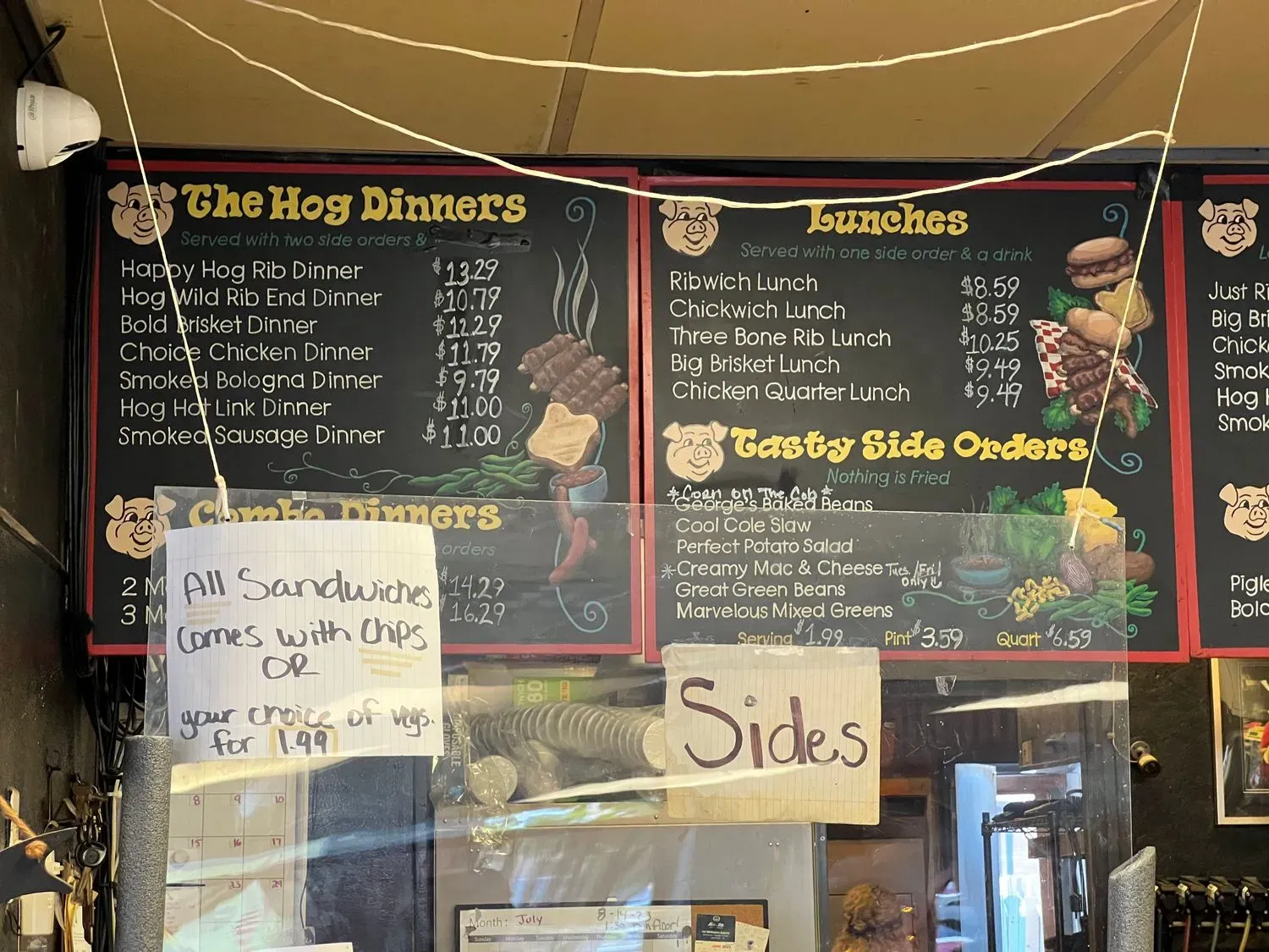 George's Happy Hog Bar-B-Q Menu - Updated October 2025