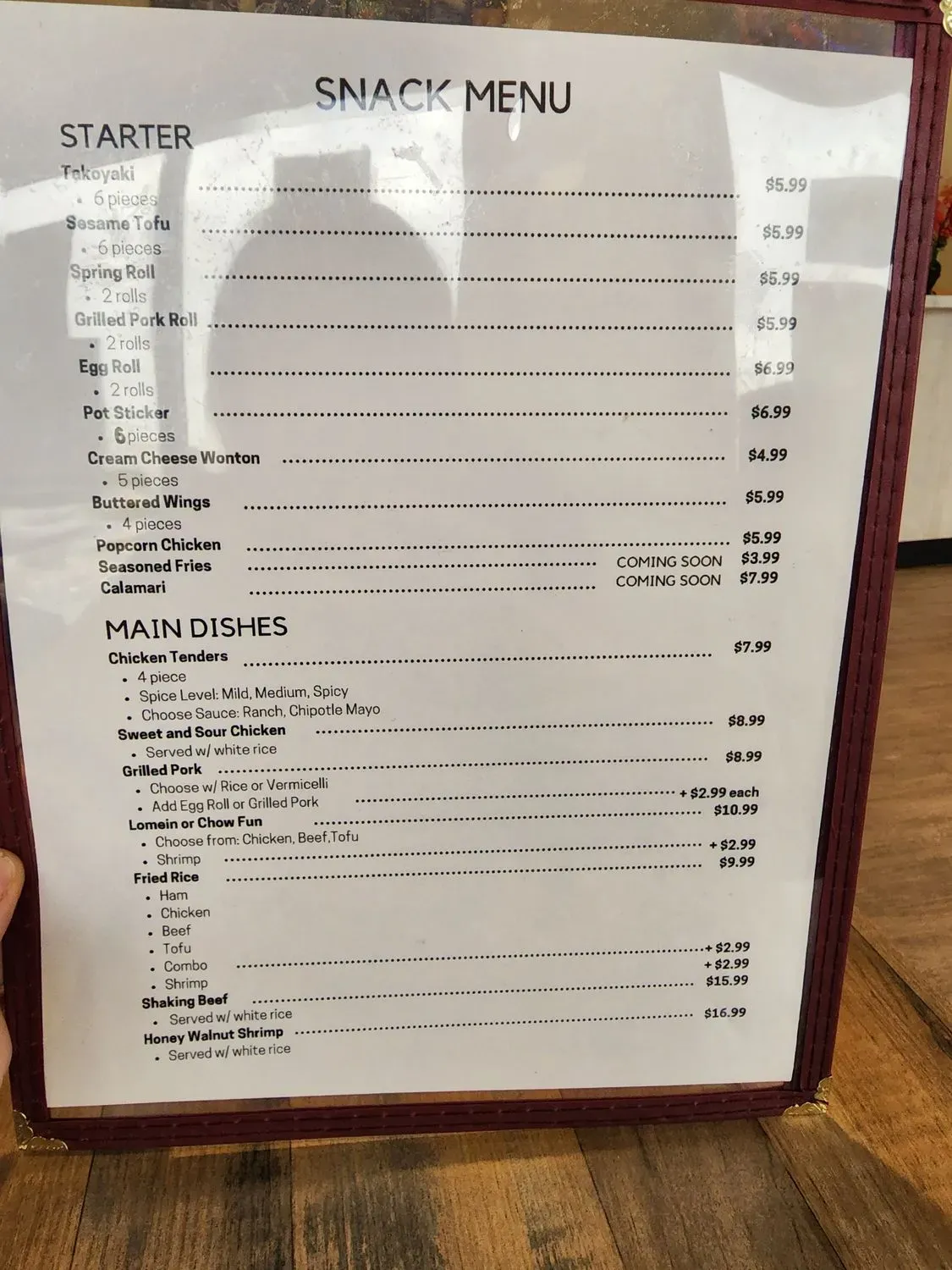 Menu 5