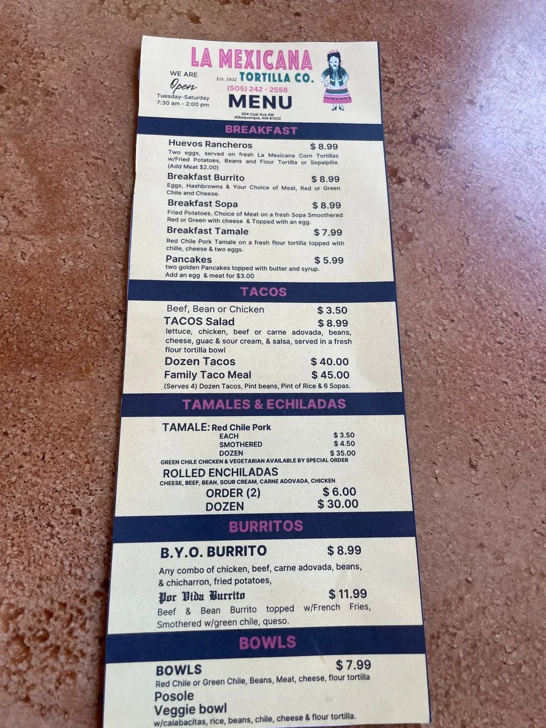 Menu 4