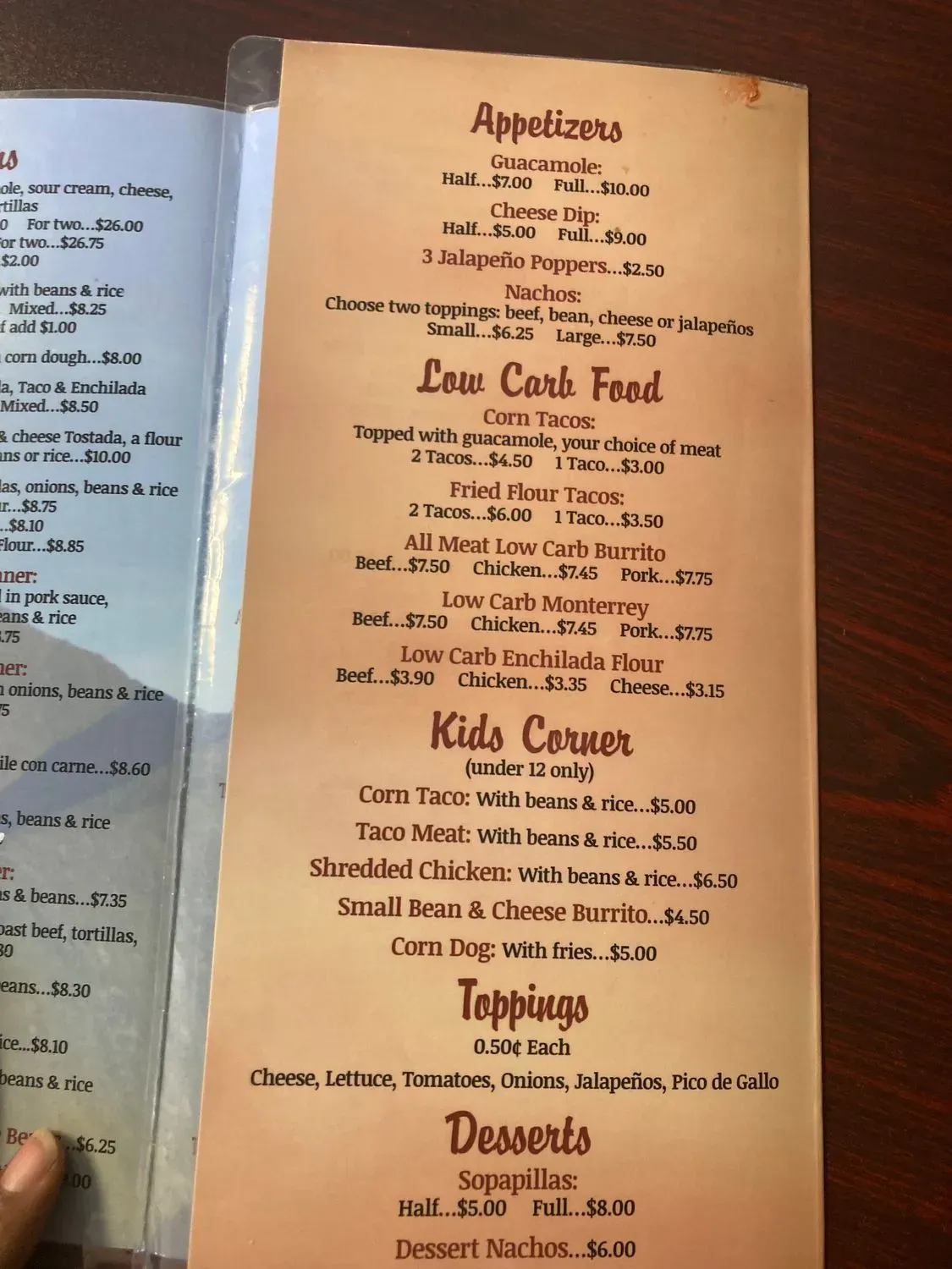 Menu 2