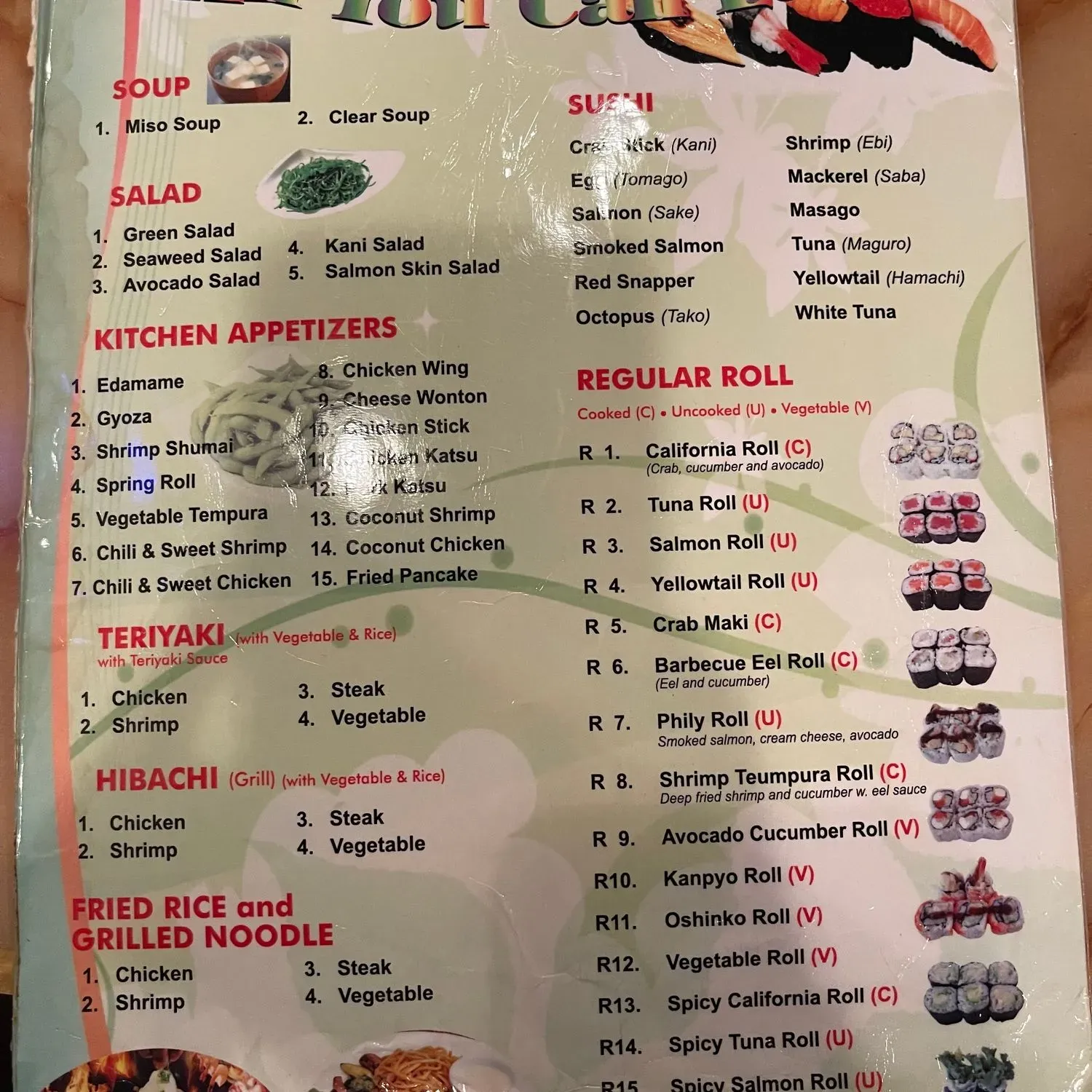 Menu 3