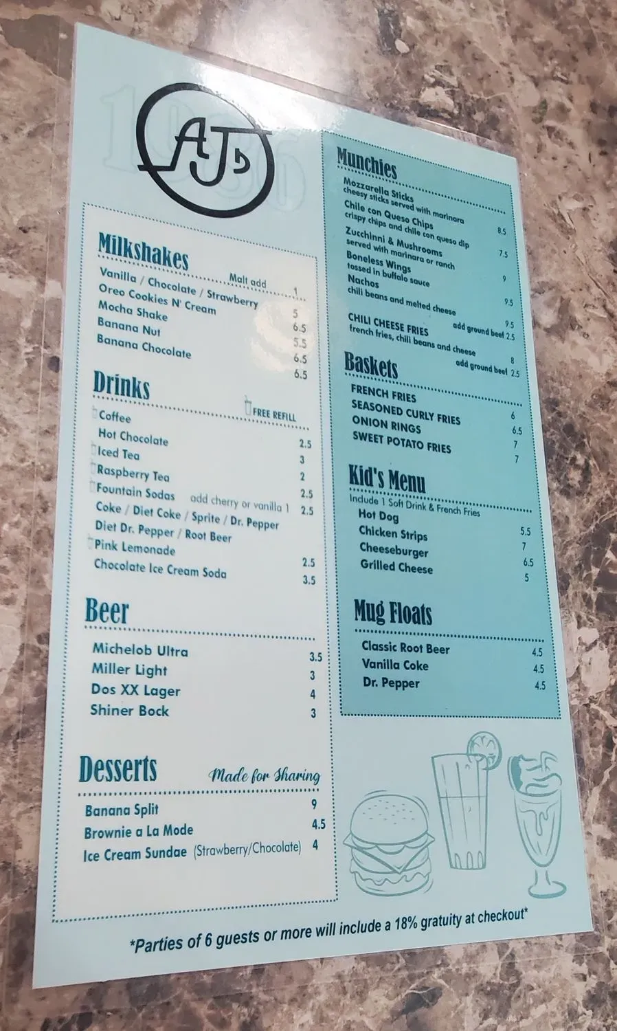 Menu 5