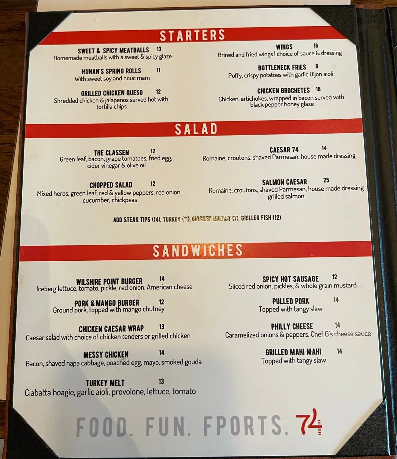 Menu 5