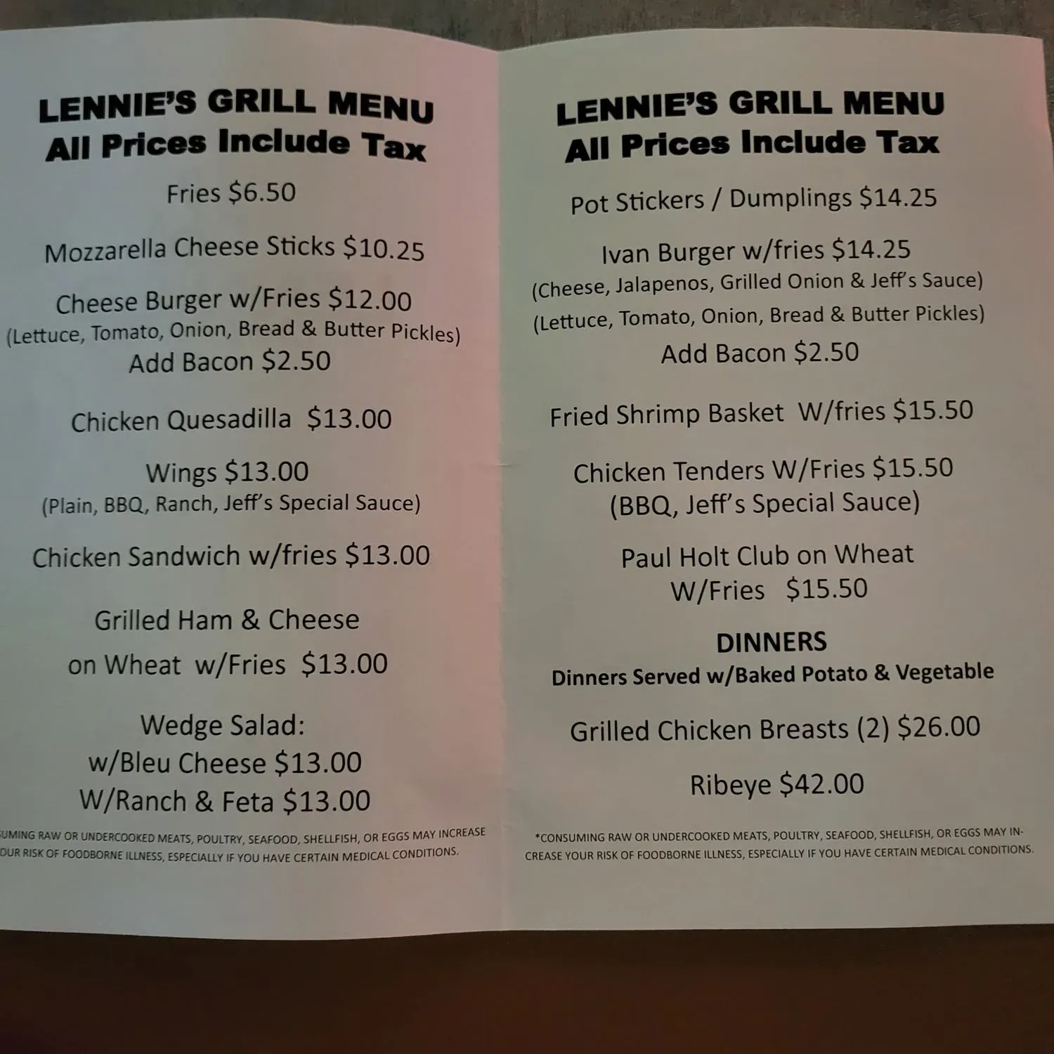 Menu 1