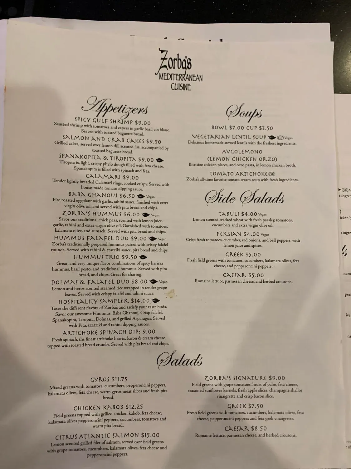 Menu 4