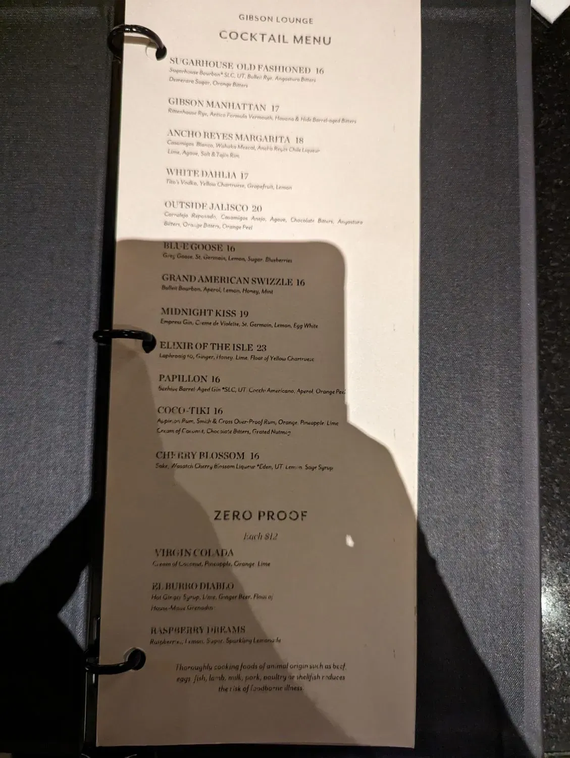 Menu 5