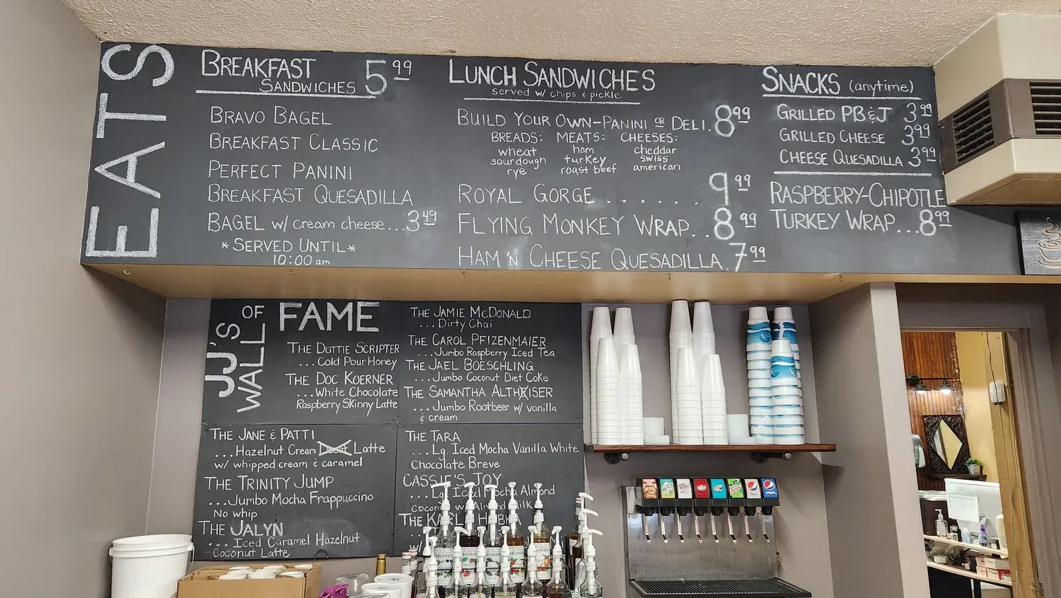 Java Junkies Menu - Updated October 2025