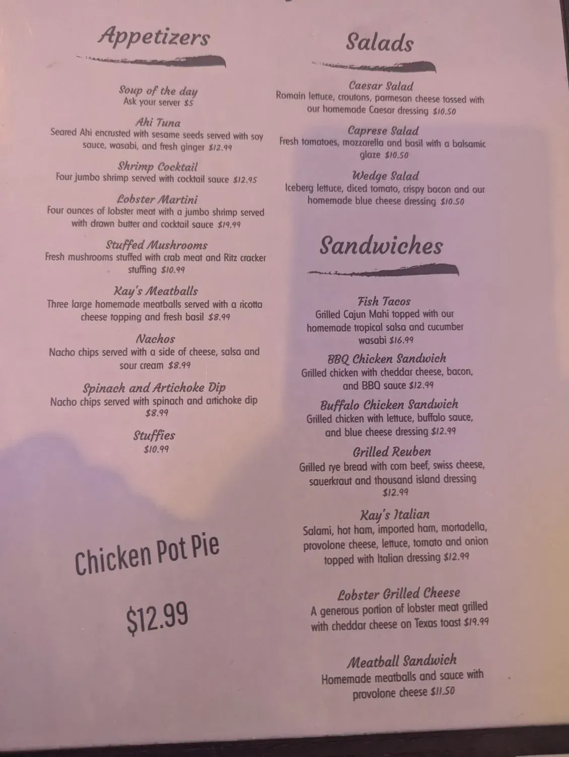 Menu 1