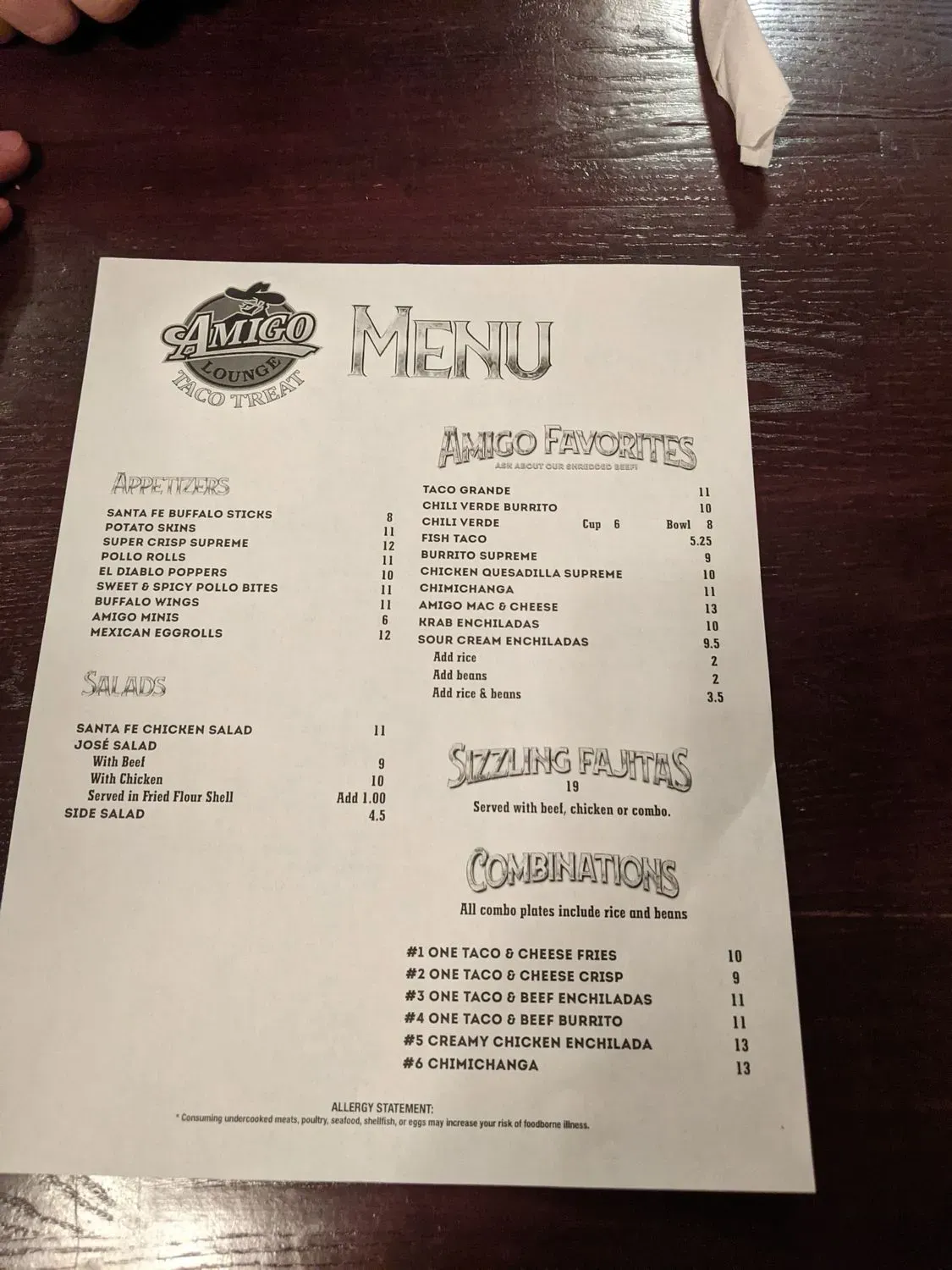 Menu 5