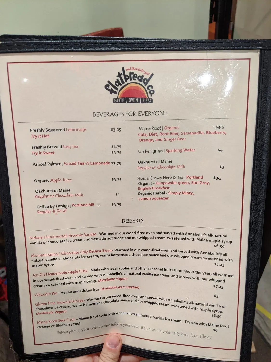 Flatbread Company Menu - Updated October 2025