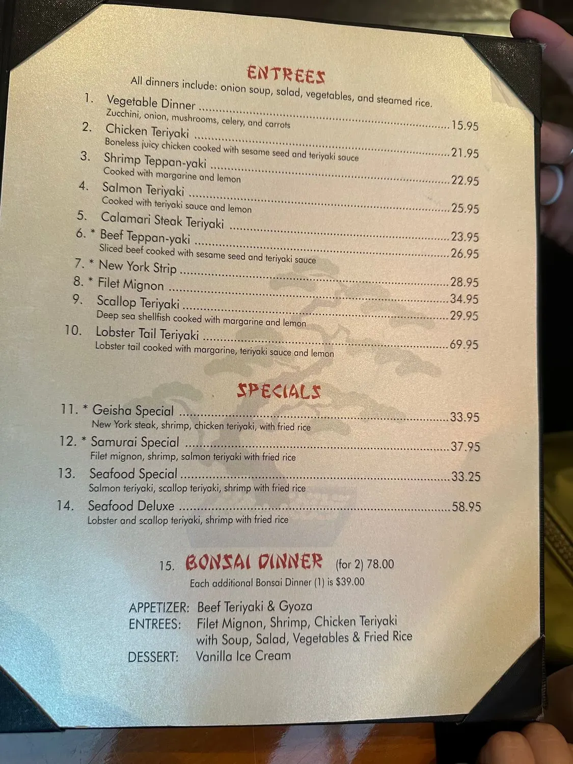 Menu 5